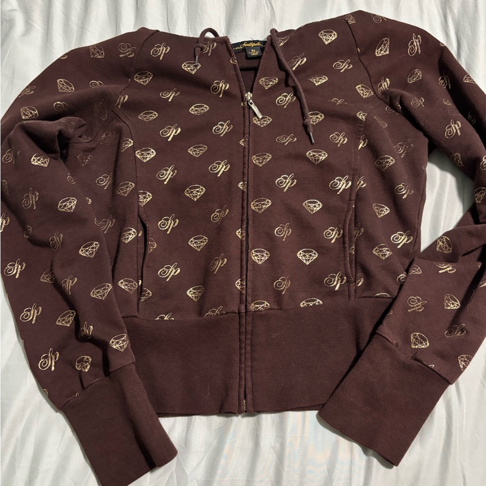 Southpole Brown Zip up